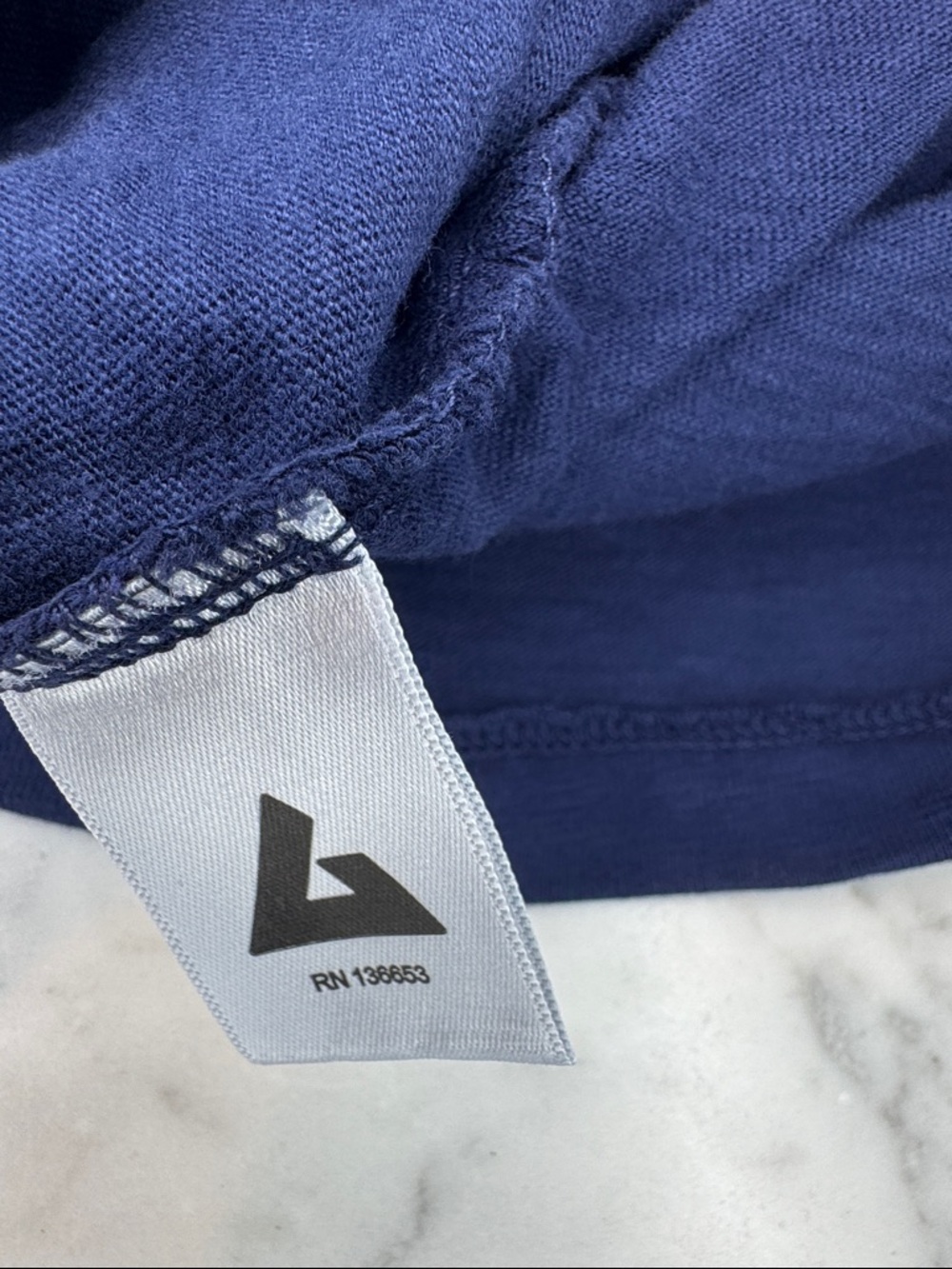 American Giant Blue Long Sleeve Tee L NWOT Slub Cotton USA Made Shirt - Picture 5 of 5